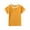 Yellow, variant on MeetoTime Toddler Kids Cotton Breathable Short Sleeve Top Casual Loose Solid Color T-shirt for Boys Girls