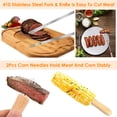 thumbnail image 3 of TeqHome Telescoping BBQ Roasting Sticks 12PCS Smores Skewers Hot Dog Marshmallow Fork, 3 of 5