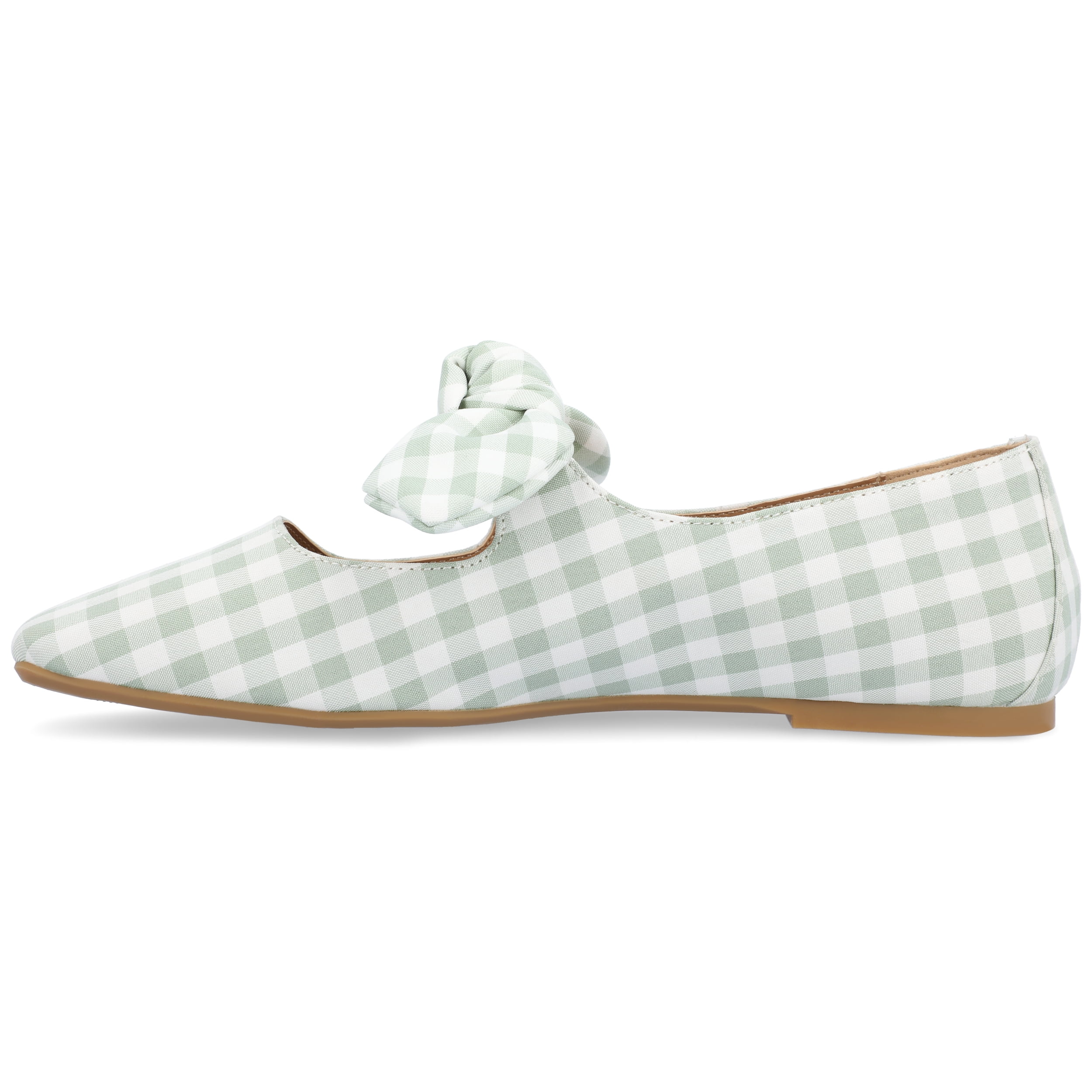 Journee Womens Seralinn Mary Jane Slip On Square Toe Dress Flats