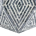 thumbnail image 4 of Taburete de mesa Accent Benzara, hexagonal, 46 cm, azul y blanco, 4 of 5