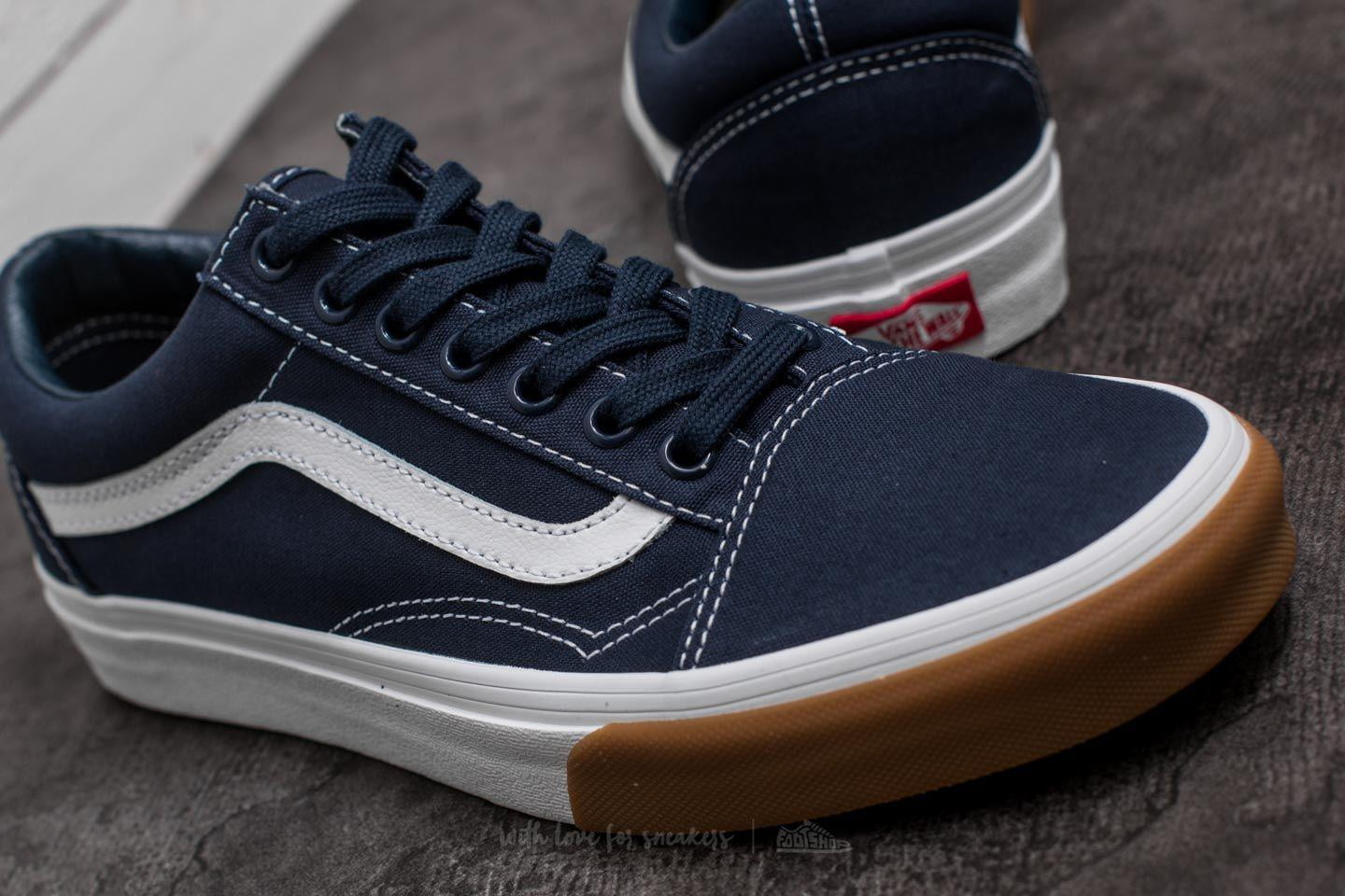 Vans old skool 2024 gum bumper dress blue