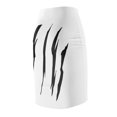thumbnail image 4 of Effete Feline Claw Marks Scratch Women Pencil Skirt (AOP), 4 of 7