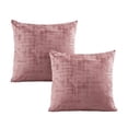 thumbnail image 5 of Home Soft Things Textured Velvet Pillow Covers (Set of 2), - Withered Rose - 26" x 26", 5 of 5
