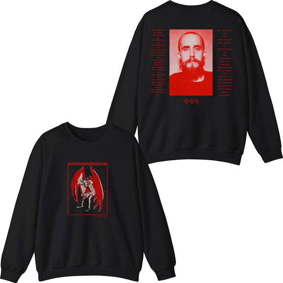 Pouya Merch 2024 Tour Crewneck Sweatshirt Men Women Long Sleeve Streetwear Graphic Tops