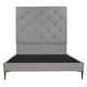 thumbnail image 2 of Base Cama Slim Matrimonial Dicasa con Cabecera Ikki Gris, 2 of 7