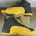 thumbnail image 4 of Ni - ke Jordan 12 Retro University Gold 2020 Size 11.5 130690-070 Black Yellow Men Shoes, 4 of 5