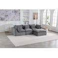 thumbnail image 3 of Timbernest 102" Sectional Couches for Living Room, Boneless L Shaped Cloud Sofa with Ottoman, 3 Seater, Gray, 3 of 6