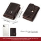 thumbnail image 4 of Monedero de cuero RFID para tarjetas de identificación automática, tarjetero de metal, tarjetero de cuero genuino para hombre, 4 of 6