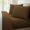 thumbnail image 1 of Bamboohart Fresh Linen Collection United 1200 Thread Count 100% Egyptian Quality Cotton Solid Sheet Set (King  Navy), 1 of 2