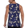 thumbnail image 3 of Haiem Lilies Flowers Men Workout Tank Top Gym Bodybuilding Sleeveless Muscle T Shirts Athletic Tank Breathable Workout Shirt-XX-Large, 3 of 9