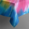 thumbnail image 5 of Rainbow Tie Dye Mandala Pattern Square Tablecloth,Waterproof Square Table Cover,Wipeable Spillproof Washable Table Cover for Home Kitchen Party Decor 60"x60"(152x152cm), 5 of 6