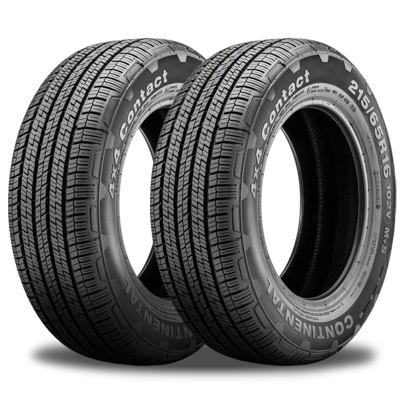 Pair of 2 Continental 4x4 Contact 255/55R19 111V XL All Season Touring  Tires For SUV CUV 3548930000 / 255/55/19 / 2555519