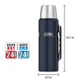 thumbnail image 5 of Thermos Stainless King 40 Ounce Beverage Bottle, Midnight Blue, 5 of 8