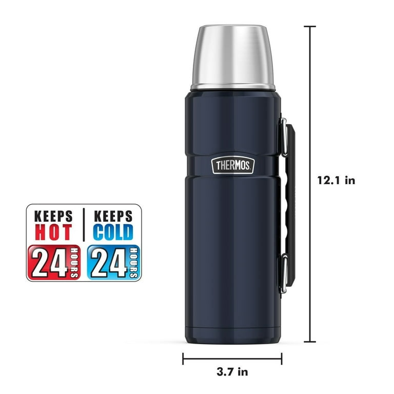 Thermos 40oz Stainless King Beverage Bottle - Midnight Blue