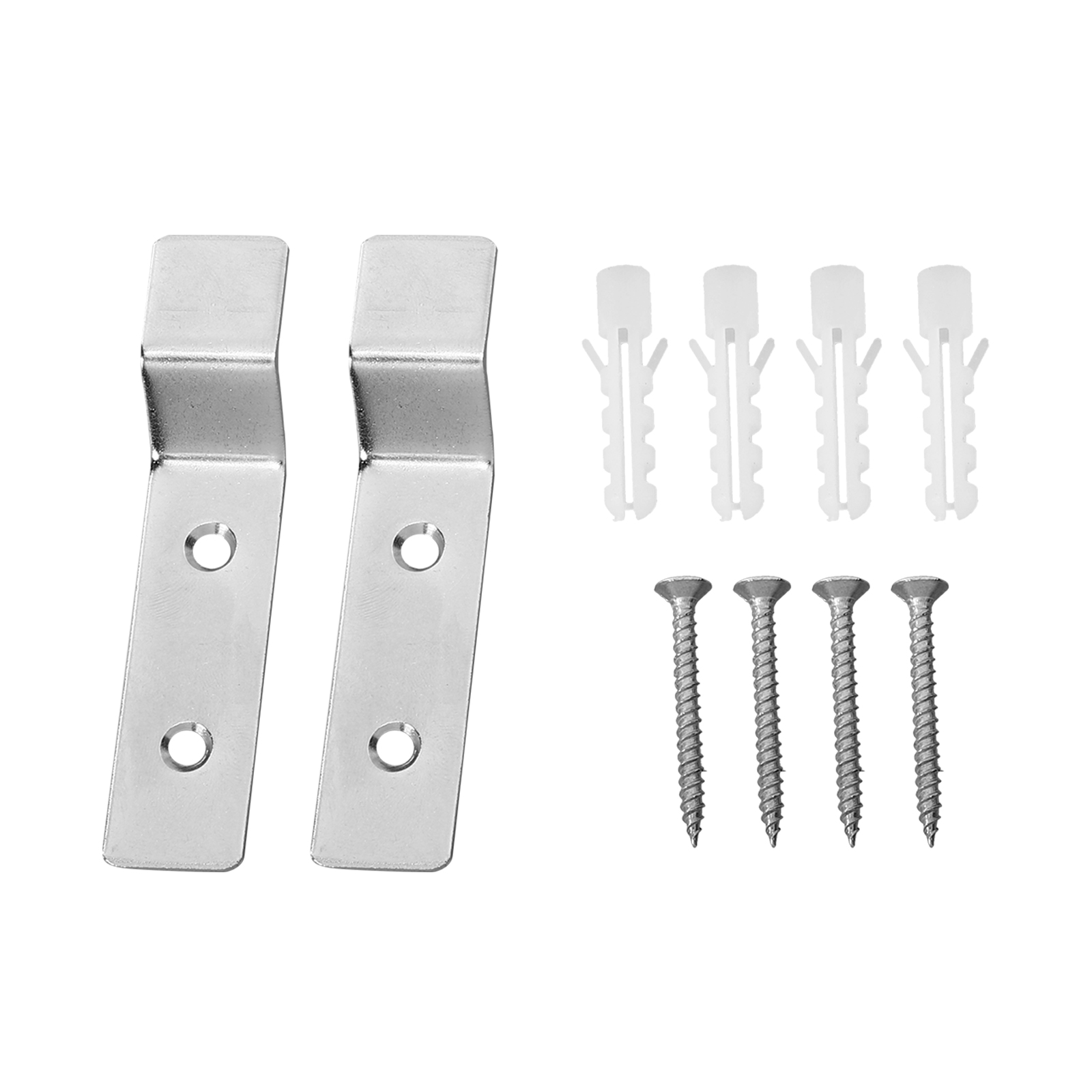 2 Sets Wall Mounted Urinal Support Urinal Fixed Hook Stainless Steel