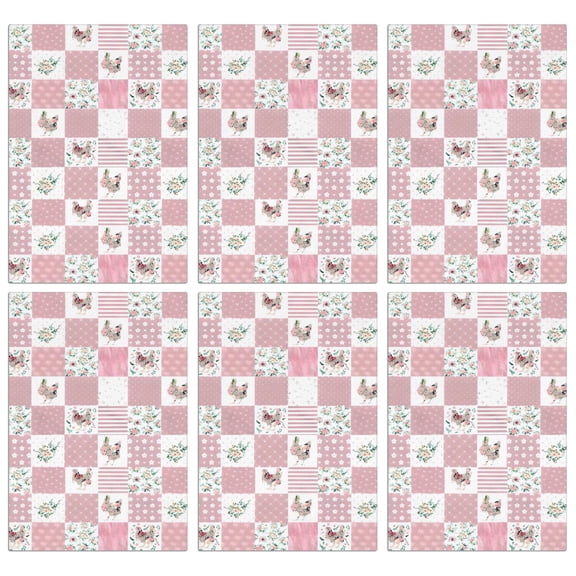 6 Pcs Funny Kitchen Towels,Pioneer Flower Floral Print Pattern Microfiber Dish Towels,Kitchen Tea Towels,Kitchen Towel Set (18" X 26")