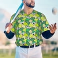 thumbnail image 5 of KLL Cartoon Koala Bear and Leaf for Men's Baseball Shirts,Short Sleeve Casual Shirts Button Down Shirt for Men Beach Summer Wedding Shirt-Medium, 5 of 7