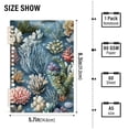 thumbnail image 2 of FORMRS 1-Subject Spiral Notebook 8" x 5" College Ruled 60 Refillable Sheet A5 Hard Cover, Sea Plants Pattern, 2 of 7
