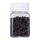 thumbnail image 1 of Tubos de extensión de cabello con microanillos de silicona y aluminio, decoraciones para trenzas de cabello, color marrón oscuro., 1 of 9