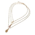 thumbnail image 2 of Jusqu'à 65 % de Réduction sur les Colliers SMihono pour Femmes, Collier Ras du Cou Multi-Rangée avec Chaîne Pendentif, 2 of 5