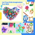 thumbnail image 7 of 1000 Pcs Arts and Crafts Supplies Kit for Kids, DIY Craft Materials Set with 3-Layer Portable Box, School Art Craft Kit for Ages 4-6, 6-8, 8-12, 7 of 7
