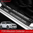 thumbnail image 2 of Motor Vehicle Parts For Mitsubishi Outlander 2022 2023 2024 Car Door Sill Leather Stickers Protection Plate Carbon Fiber Threshold Strip Accessories, 2 of 5