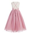 thumbnail image 3 of Ekidsbridal Criss-Cross Chiffon Flower Girl Dress Junior Pageant Formal Photoshoot Party Gown 191 10, 3 of 7