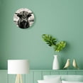 thumbnail image 4 of 12 Inch Wall Clock Battery Operated Silent Clock Decorative for Office, Kitchen, Outdoor, Living Room，Scottish Highland Cattle Beautiful Painting, 4 of 5