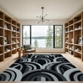 thumbnail image 2 of ODIKA 8'x10' Machine Washable Non-Slip Area Rug, Geometric Gray High Traffic Rug, Gray, 1102013, 2 of 7