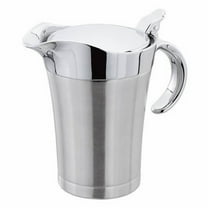 XKHHLH Double Insulated Gravy Boat - Stainless Steel Sauce Jug with Hinged Lid Hinged Lid, Ideal for Gravy or Cream