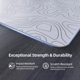 thumbnail image 3 of CM05 Glass Gaming Mouse Pad, 17.7x15.7 in Large Mouse Mat, Non Slip 9H Hard Mousepads, Nano-Textured Glass Surface with Improved Precision and Speed for FPS Players - White Contour, 3 of 7