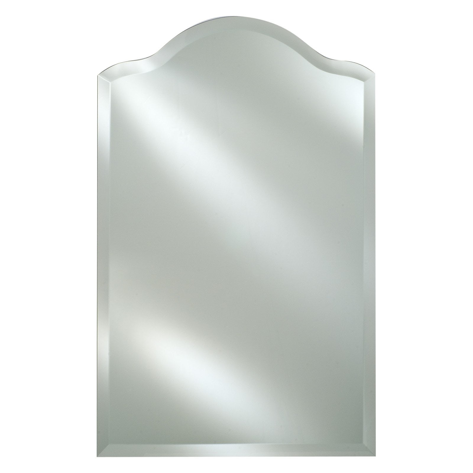 Radiance Frameless Decorative Arch Vanity Wall Mirror Radiance Frameless Decorative Arch Vanity Wall Mirror
