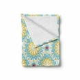 thumbnail image 2 of Colorful Soft Flannel Fleece Throw Blanket, Mandala Inspired Traditional Vintage Floral Motifs and Stars Culture, Cozy Plush for Indoor and Outdoor Use, 50" x 70", Multicolor, by Ambesonne, 2 of 6