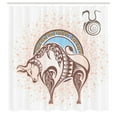 thumbnail image 3 of Ambesonne Zodiac Shower Curtain, Taurus Astrology, 69"Wx84"L, Brown Beige, 3 of 5