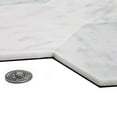 thumbnail image 2 of 10 pack Carrara Hexagon 10.25 in. x 9 in. Honed Peel and Stick Backsplash Tile for Kitchen and Bathroom (6.41 sq. ft./Case), 2 of 4