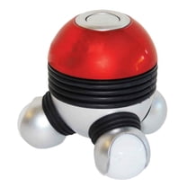 Portable Body Vibration Massage Powerful Mini Electric Massager Vibrator with Led Light Red