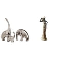 thumbnail image 1 of Escultura familiar de de cerámica y figura de dama tribal africana, adorno coleccionable para el hogar, estante, escritorio, armario, dormito, 1 of 8