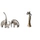 thumbnail image 1 of Estatua de elefante,Estatuas de elefantes de cerámica,figuras de elefantes,decoración,Figura de escritorio,Artesanía de escritorio con figuras africanas coleccionables,Estatua de dama, 1 of 8