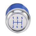 thumbnail image 1 of 5 Speed Manual  Knob, Universal Aluminum Spring 5 Speed Manual Car Gear Shifter Stick  Knob Lever, 1 of 6