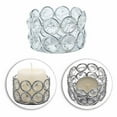 thumbnail image 5 of Crystal Tealight Holders Verdsylv Vintage Style Crystal Tealight Candle Holder, Silver Accent Transparent Glass Table Candle Stand for Dining Table, Centerpiece, Wedding Event Decor, Silver, 5 of 7