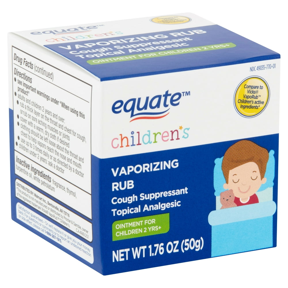 Equate Children's Vaporizing Rub Ointment, 1.76 Oz.