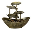 thumbnail image 1 of Creative Desktop Running Water Layout Lotus Leaf Ingot Water Fountain Ornament, 1 of 5