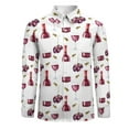 thumbnail image 3 of Wine Lover Casual Shirts Men Red Wine Pattern Shirt Long Sleeve Vintage Harajuku Blouses Spring Design Top 3XL 4XL, 3 of 6
