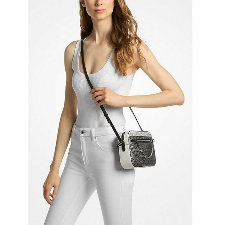 Michael Kors Women's Jet Set Large Signature Logo Crossbody Bag