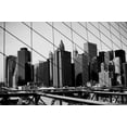 thumbnail image 2 of Erin Berzel 32x23 Gallery Wrapped Canvas Wall Art Titled - Brooklyn Bridge V, 2 of 4