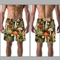 thumbnail image 3 of luoweisi Men's Beach Shorts Quick Dry Swim Trunks with Mesh Lining Mushroom L, 3 of 5