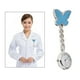 thumbnail image 4 of Moda batería enfermera fob reloj flor cara fob bolsillo reloj de Azul claro Hugo  Reloj de bolsillo de enfermera para mujer, 4 of 10
