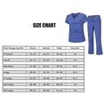 thumbnail image 2 of Women's Scrubs Set Medical Uniform Comfortable V-Neck Top and Cargo Pant Set with Pockets, Breathable Cool Scrubs Stretch 93 Polyester/7 Spandex, L Size, Teal, 2 of 6