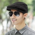 thumbnail image 3 of Primegos Retro Men Advanced Hat Newsboy Hat Adjustable Head Circumference Thick Plush Cap Cosplay Performance Daily Headwear, 3 of 8