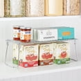 mDesign Metal Stackable Kitchen Storage Organizer Shelf, Wire Pantry ...